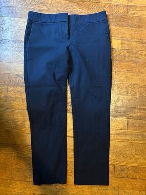 Ann Taylor Navy Cropped Dress Pants